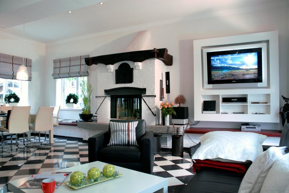 Der Inbegriff des modernen Wohnstils Wohnzimmer Modern in Schwarz